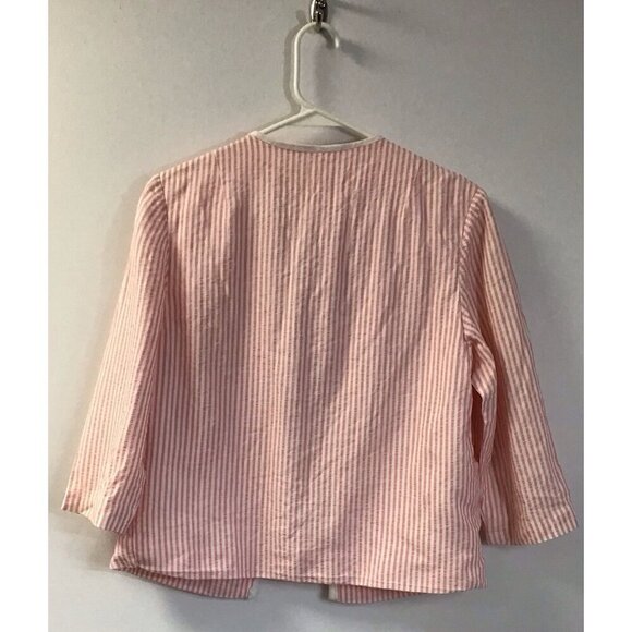 Pink And White Striped Woman’s Vintage/Retro Lightweight Suit Set Medium 🩷 - Picture 3 of 6